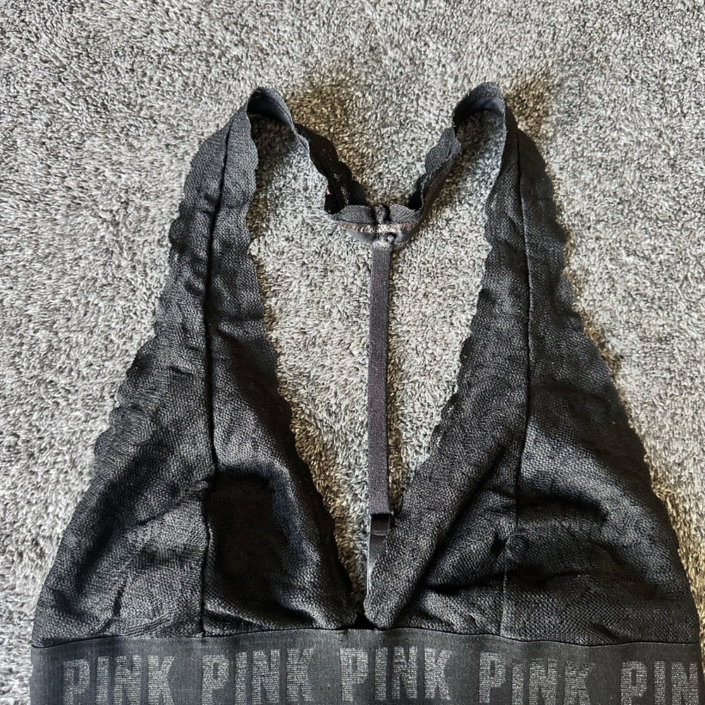 Victoria's Secret Black Lace Halter Bralette